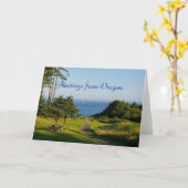 Groeten van Oregon Kaart (Gele Bloem)