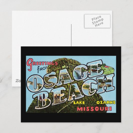 Groeten van Osage Beach Missouri Briefkaart (Voorkant / Achterkant)