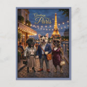 Groeten van Paris Reizen Briefkaart (Voorkant)