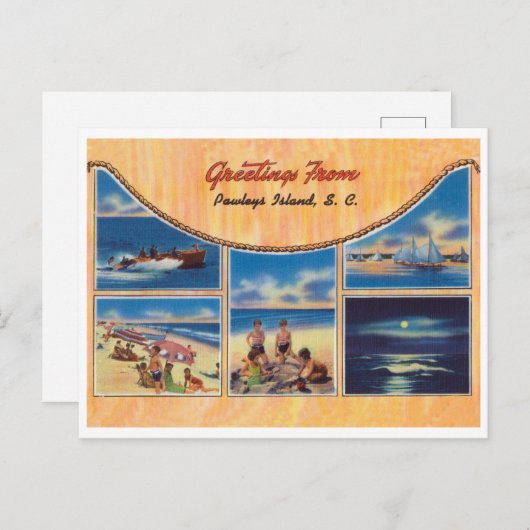 Groeten van Pawleys Island Briefkaart (Voorkant / Achterkant)