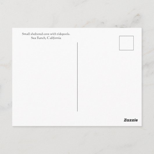 Groeten van Pebble Beach. Briefkaart (Achterkant)