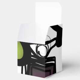Groeten van Philydion: Abstract Zwart & Wit Bedankdoosjes