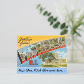 Groeten van Providence Briefkaart (Staand voorkant)