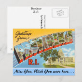Groeten van Providence Briefkaart (Voorkant / Achterkant)
