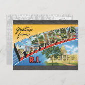 Groeten van Providence R.I., Briefkaart (Voorkant / Achterkant)