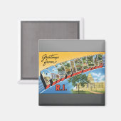 Groeten van Providence R.I.,  Magneet (Voorkant / Achterkant)