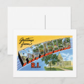 Groeten van Providence, Rhode Island. Briefkaart (Voorkant / Achterkant)