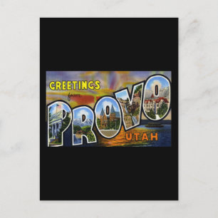 Groeten van Provo Utah Briefkaart