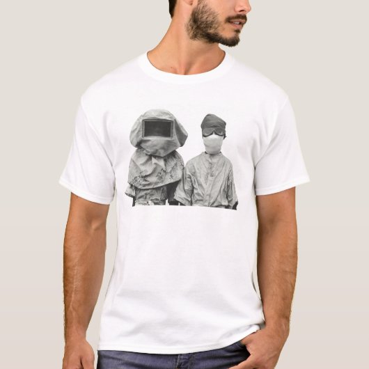Groeten van  quarantaine covid distancing t-shirt (Voorkant)