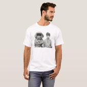 Groeten van  quarantaine covid distancing t-shirt (Voorkant volledig)
