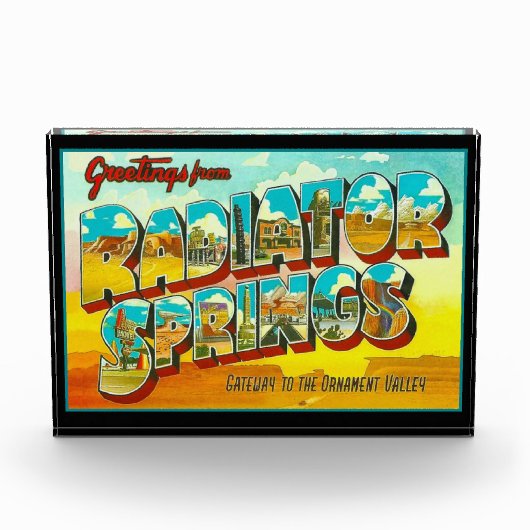 Groeten van Radiator Springs Arizona Fotoblokken (Voorkant)