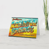 Groeten van Radiator Springs Arizona Kaart (Voorkant)