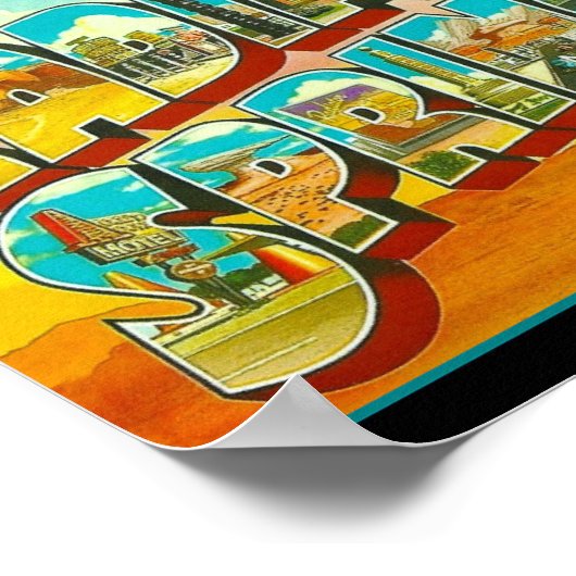 Groeten van Radiator Springs Arizona Poster (Hoek)