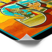 Groeten van Radiator Springs Arizona Poster (Hoek)