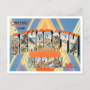 Groeten van Rehoboth Beach, Delaware Travel Briefkaart
