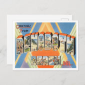 Groeten van Rehoboth Beach, Delaware Travel Briefkaart (Voorkant / Achterkant)