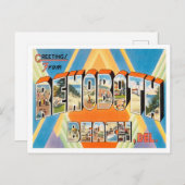 Groeten van Rehoboth Beach, Delaware Travel Briefkaart (Voorkant / Achterkant)