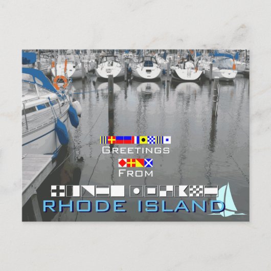 Groeten van Rhode Island Briefkaart (Voorkant)