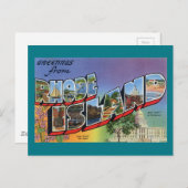 Groeten van Rhode Island Briefkaart (Voorkant / Achterkant)
