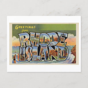 groeten van Rhode Island Briefkaart