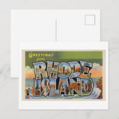 groeten van Rhode Island Briefkaart (Voorkant / Achterkant)