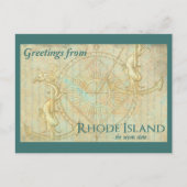 Groeten van Rhode Island, de oceaanstaat Briefkaart (Voorkant)