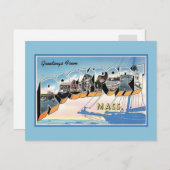  groeten van Rockport Massachusetts Briefkaart (Voorkant / Achterkant)