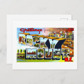  groeten van Rocky Mount, NC, Briefkaart (Voorkant / Achterkant)