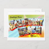  groeten van Salisbury Beach, Mass., Briefkaart (Voorkant / Achterkant)