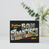  groeten van San Francisco Travel Briefkaart (Staand voorkant)