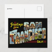  groeten van San Francisco Travel Briefkaart (Voorkant / Achterkant)