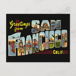  groeten van San Francisco Travel Briefkaart