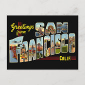  groeten van San Francisco Travel Briefkaart (Voorkant)