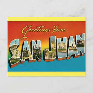 Groeten van SAN JUAN PUERTO RICO-Briefkaart Briefkaart