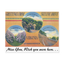 Groeten van Skyline Drive, Virginia