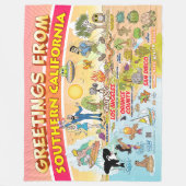 Groeten van SoCal Fleece Deken (Voorkant)