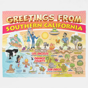 Groeten van SoCal Fleece Deken