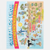 Groeten van SoCal Fleece Deken (Voorkant)
