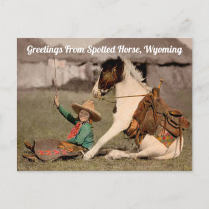 Groeten van Spotted Horse, Wyoming Briefkaart