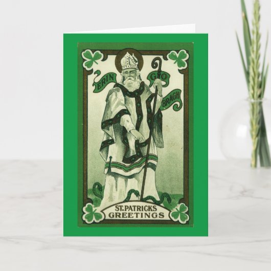 Groeten van St. Patrick (Erin Go Bragh) Kaart (Voorkant)