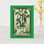 Groeten van St. Patrick (Erin Go Bragh) Kaart (Gele Bloem)