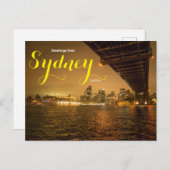 Groeten van Sydney Australia Cruise Briefkaart (Voorkant / Achterkant)
