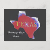 groeten van texas staat briefkaart (Voorkant)