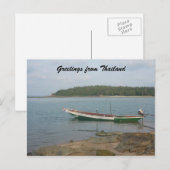 groeten van thaise vaartuigen briefkaart (Voorkant / Achterkant)