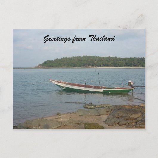 groeten van thaise vaartuigen briefkaart (Voorkant)