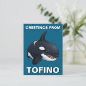 Groeten van Tofino Orca Briefkaart (Staand voorkant)