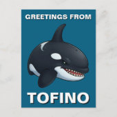 Groeten van Tofino Orca Briefkaart (Voorkant)