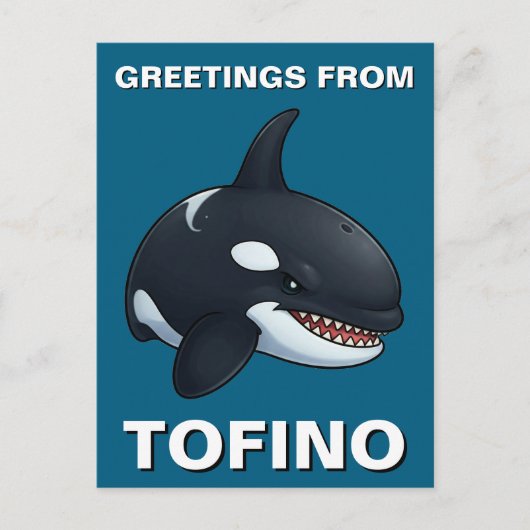 Groeten van Tofino Orca Briefkaart (Voorkant)