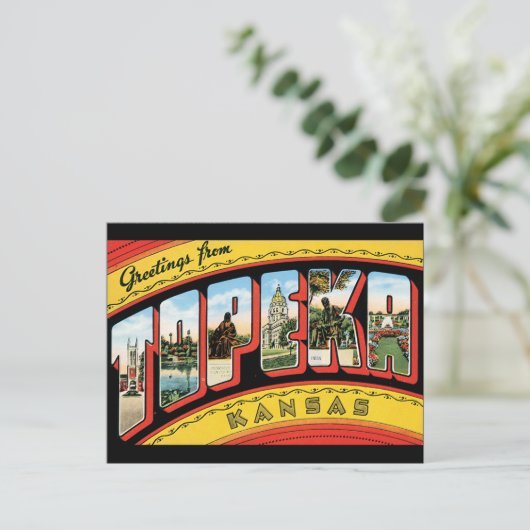Groeten van Topeka Briefkaart (Staand voorkant)
