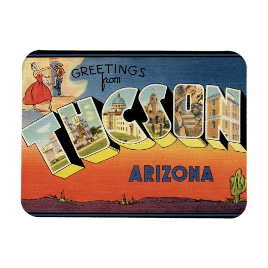 Groeten van Tucson Arizona Magnet Magneet (Horizontaal)